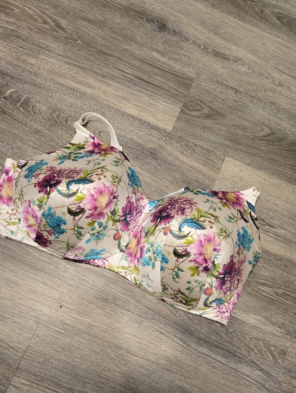 Cacique 46G Floral Print Full Coverage No Wire Bra